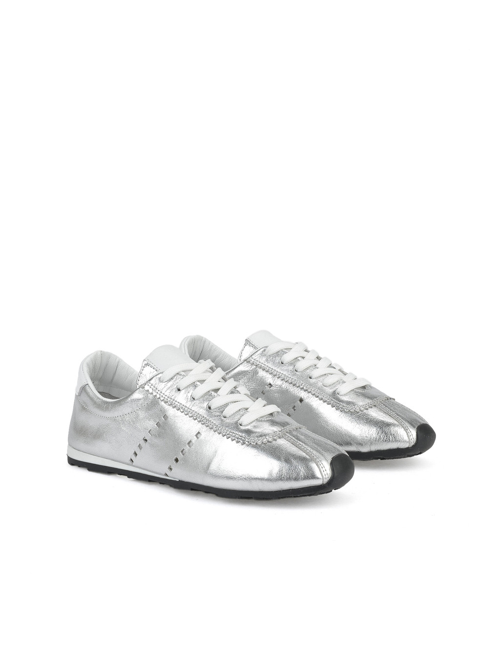 Gri Kadın Hakiki Deri Sneaker 1511035z6300 Gümüş-1
