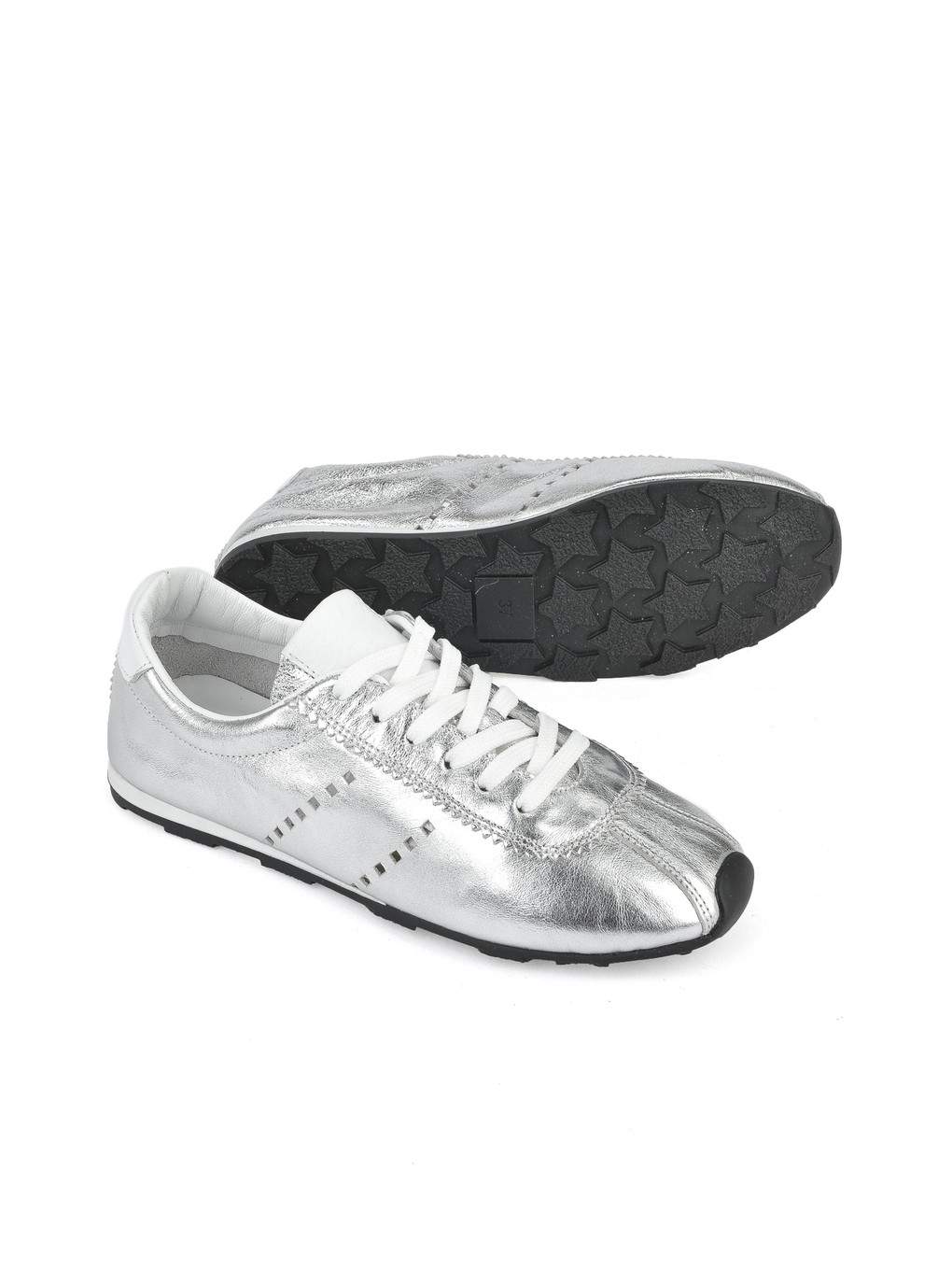 Gri Kadın Hakiki Deri Sneaker 1511035z6300 Gümüş-3