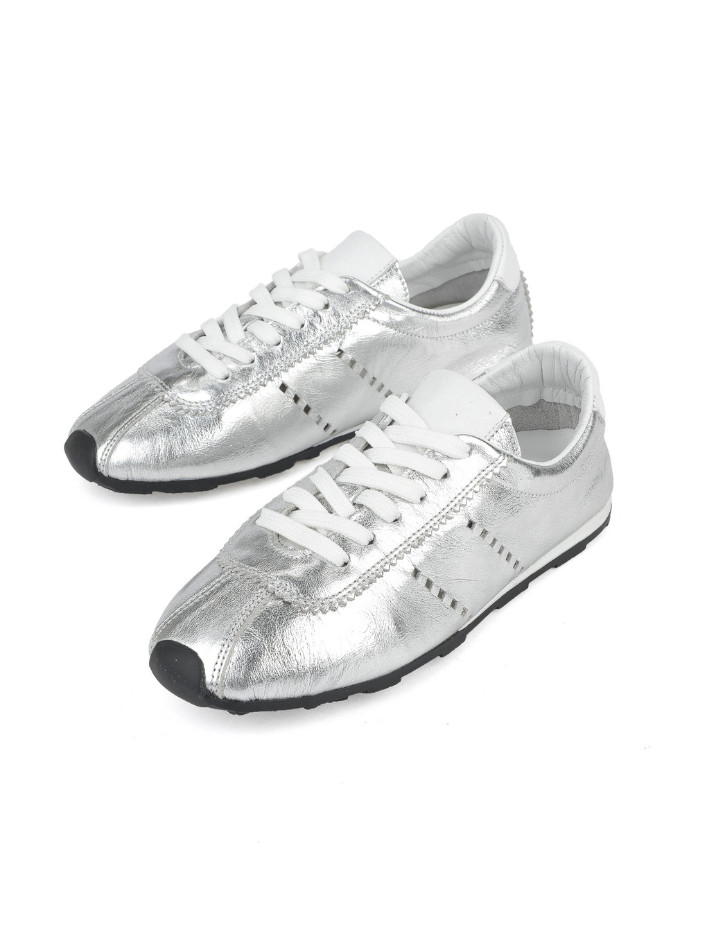 Gri Kadın Hakiki Deri Sneaker 1511035z6300 Gümüş-4