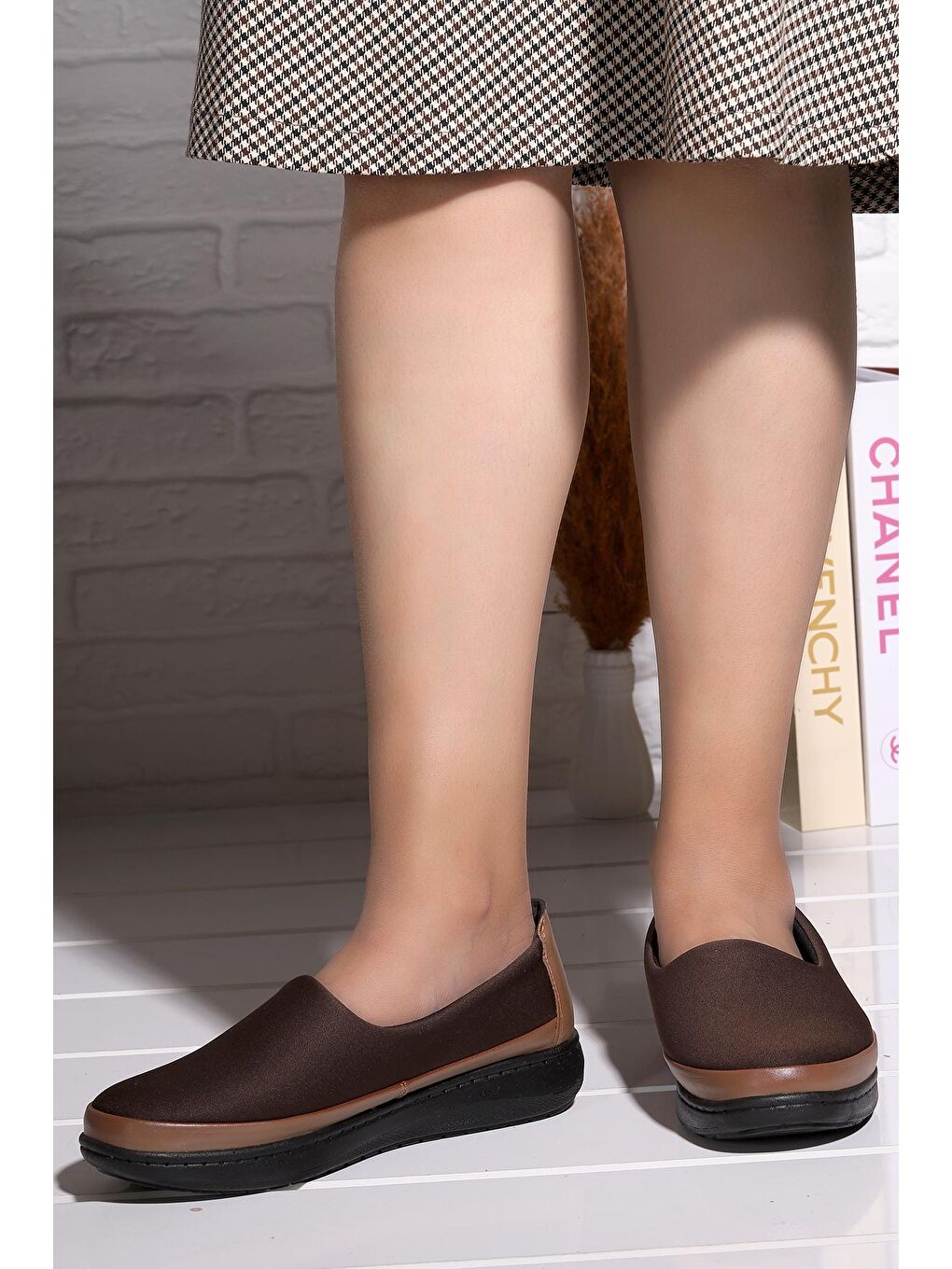 Bej Rahat Konfor Özel Topuk Jeli Anne Günlük Ayakkabı P 58