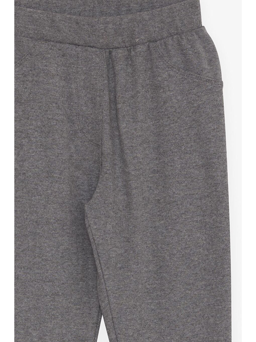 Kız Çocuk Tayt Arkası Cepli Koyu Gri Melanj (14 Yaş)-2