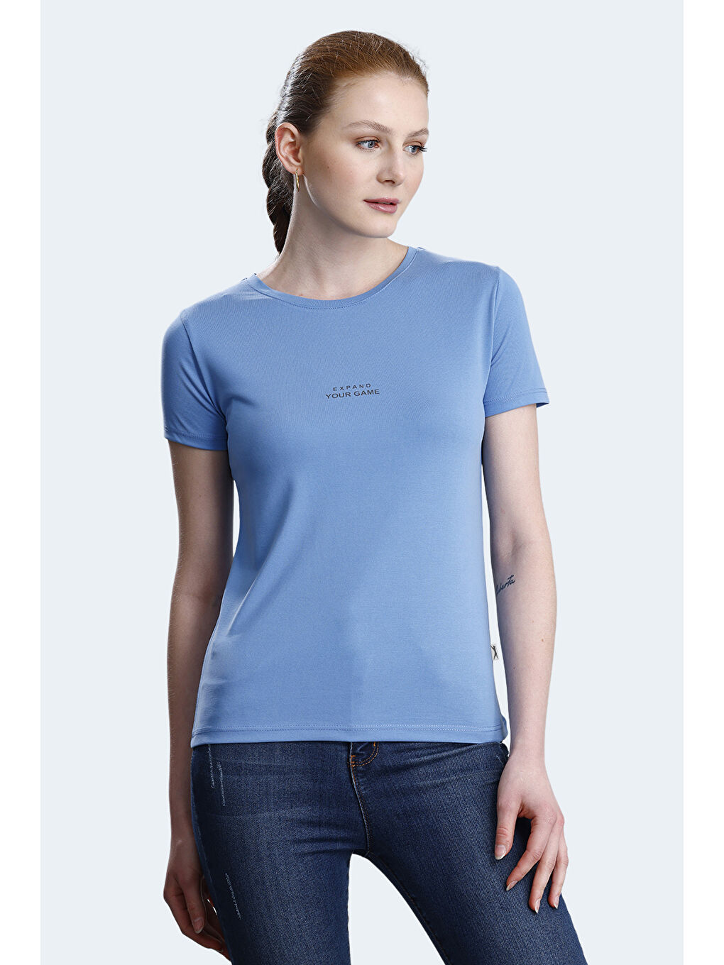 PAYTONS Kadın Mavi Tişört-2