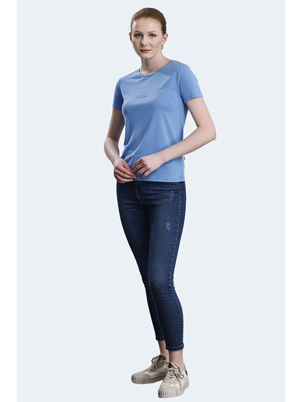 PAYTONS Kadın Mavi Tişört-6