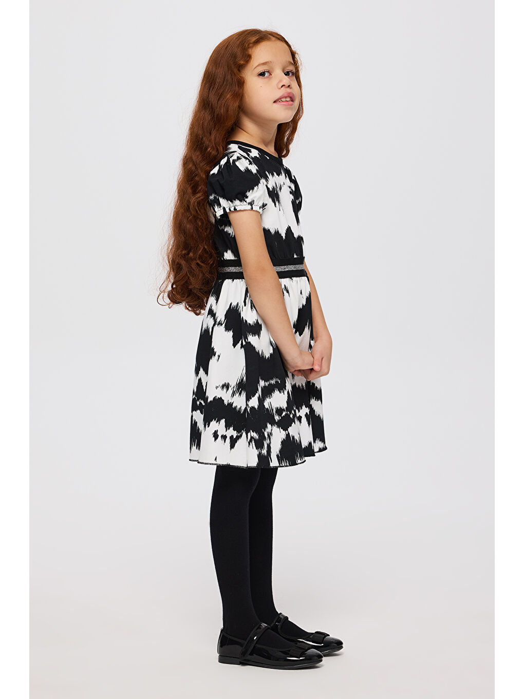 Kız Çocuk Örme Siyah Elbise-2