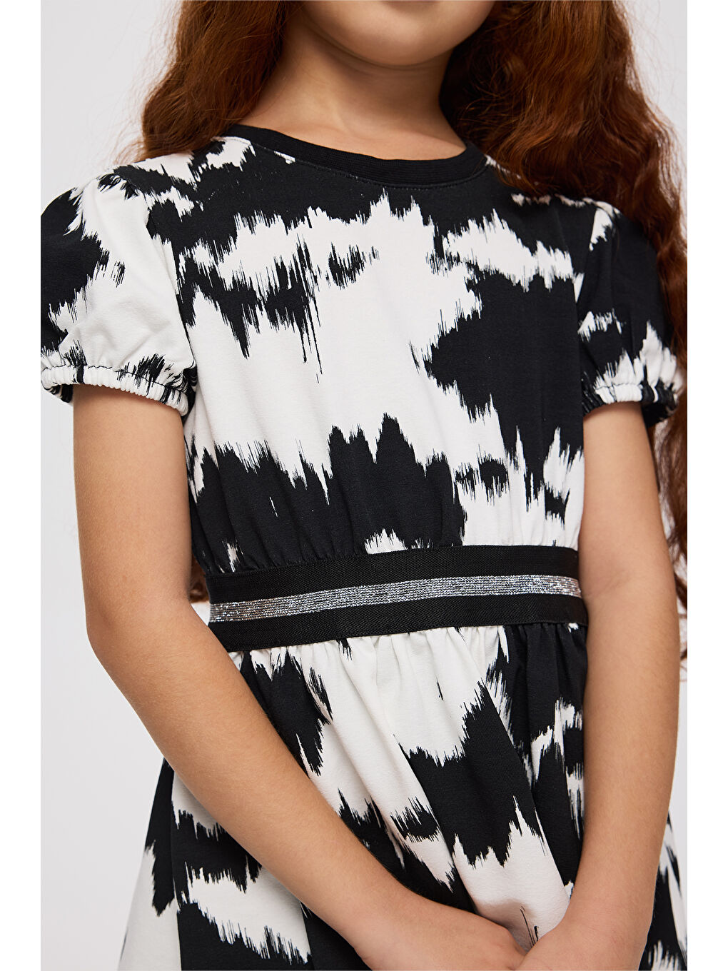 Kız Çocuk Örme Siyah Elbise-3