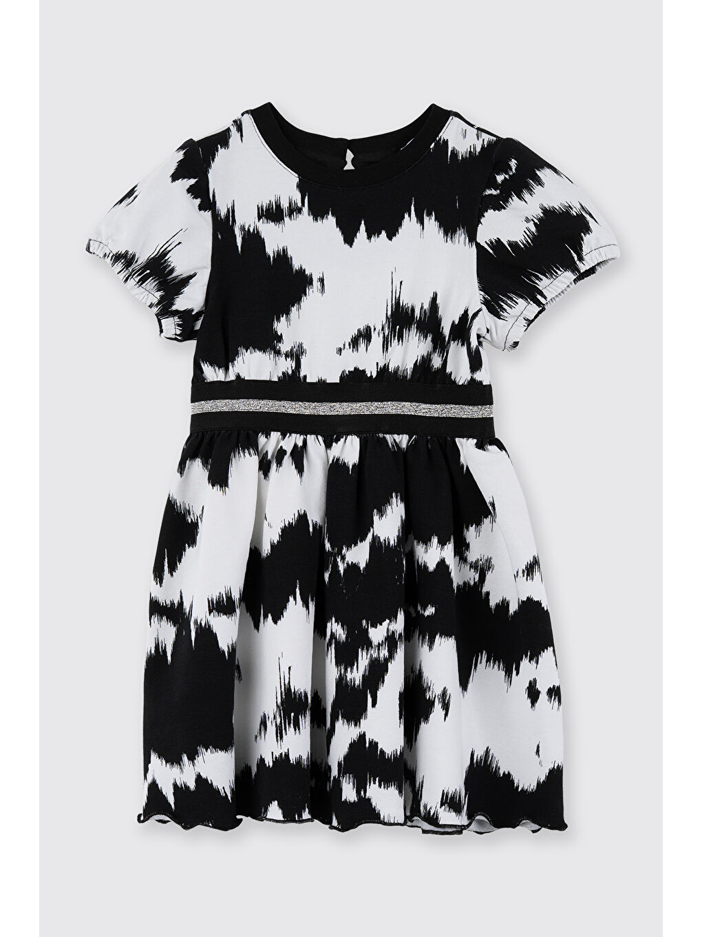 Kız Çocuk Örme Siyah Elbise-4