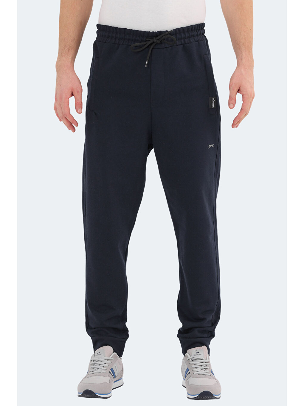 NAVDEEP  Erkek %100 Pamuk Jogger Eşofman Altı Lacivert-1