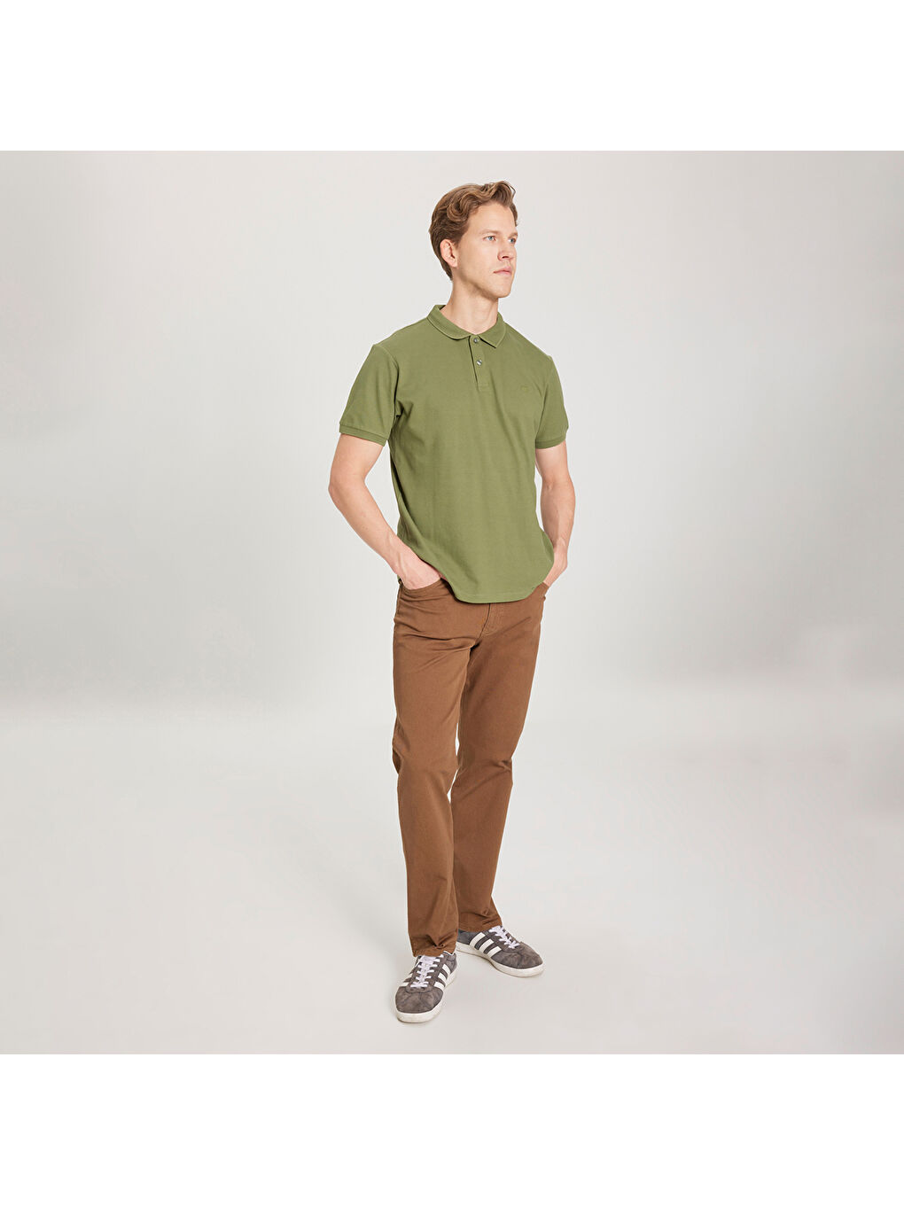 Erkek Yeşil Polo Tişört-4