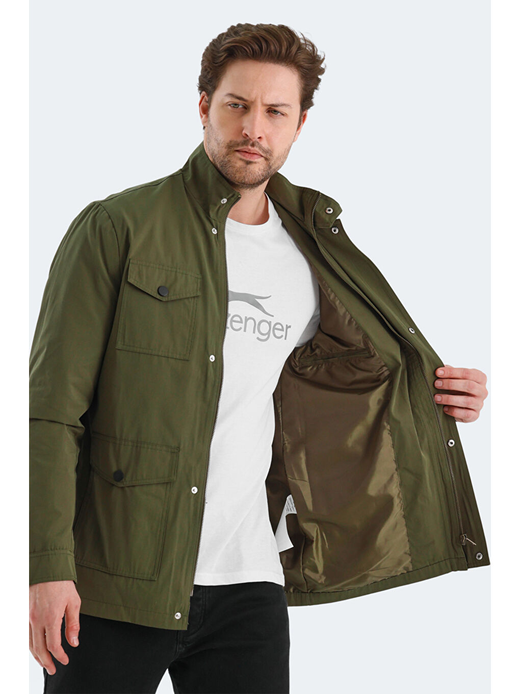 Yeşil BROOKS Erkek Mont Kaban-5