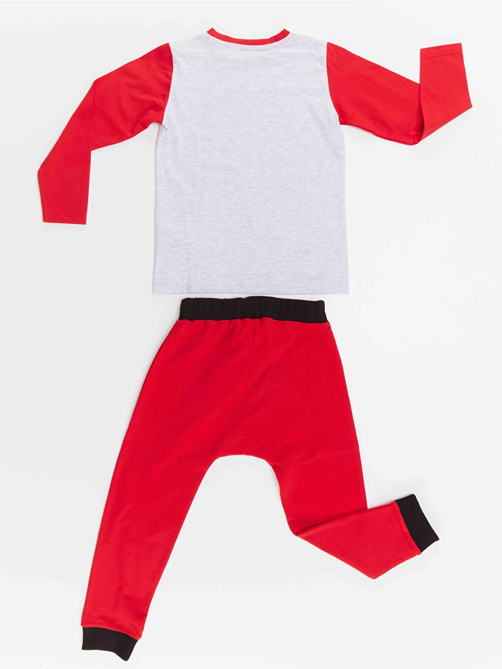Kırmızı Yılbaşı Canavarı Erkek Çocuk Pantolon Takım-3