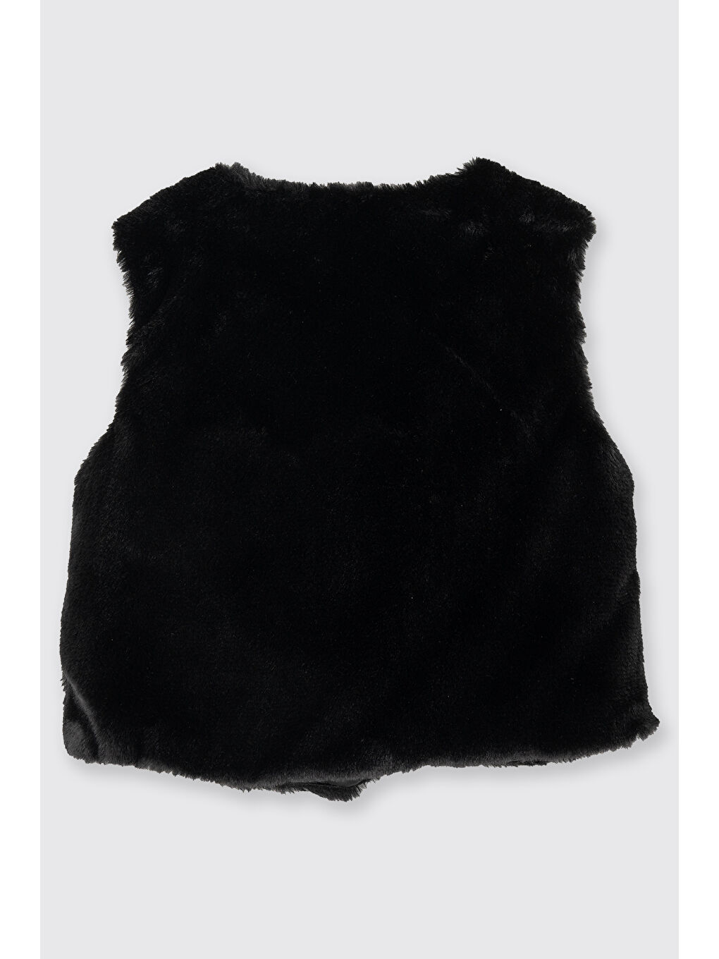 Kız Bebek Pelüş Siyah Yelek-1