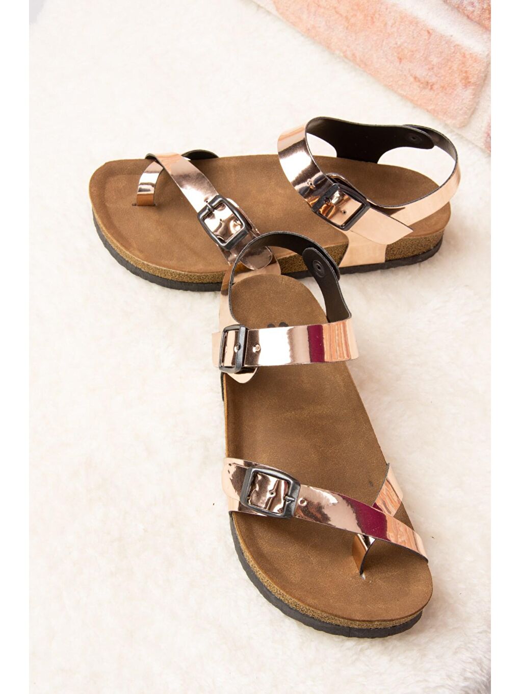 Turuncu Bakır Kadın Sandalet H777786034-1