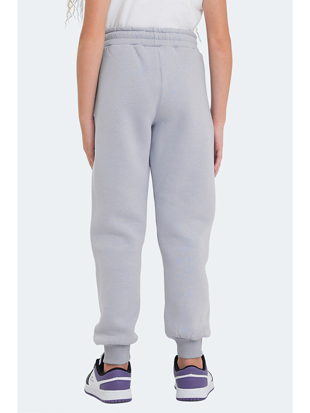 LANEY Unisex Çocuk Cepli Taş Gri Eşofman Altı-5