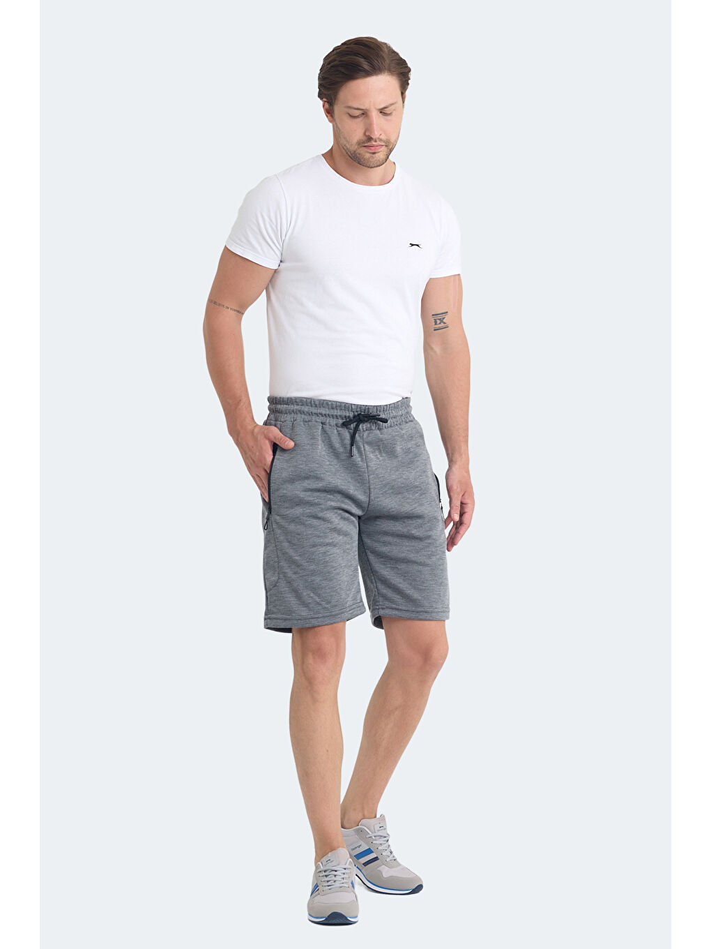 KANANI I Erkek Cepli Koyu Gri Şort-3