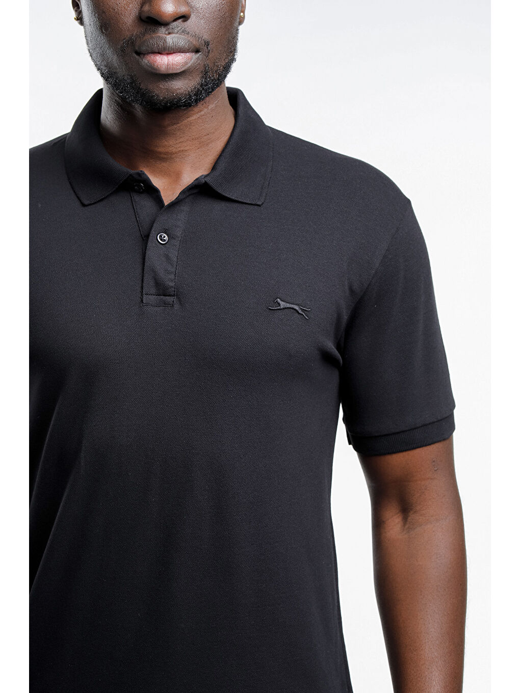 SALVATOR Erkek %100 Pamuk Tişört Siyah-4