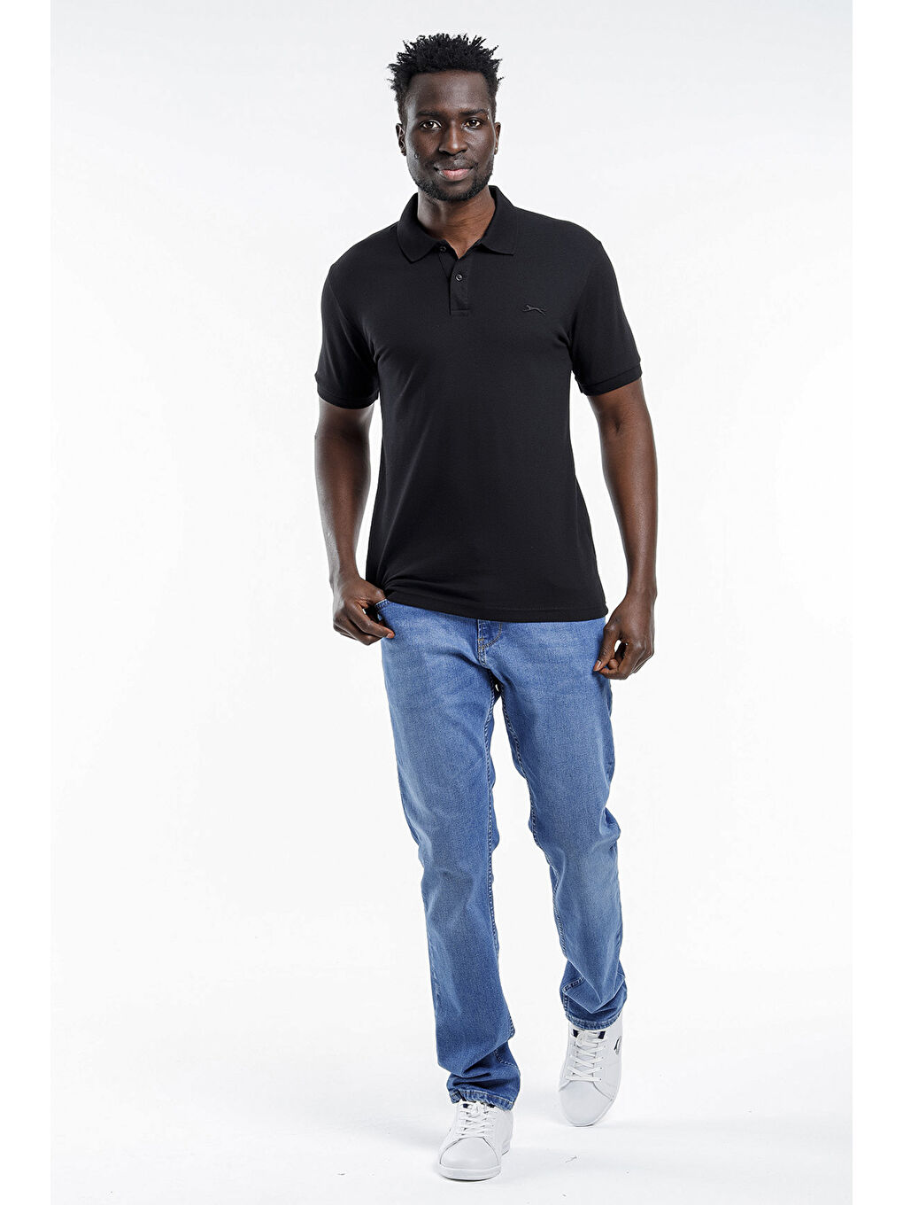 SALVATOR Erkek %100 Pamuk Tişört Siyah-5