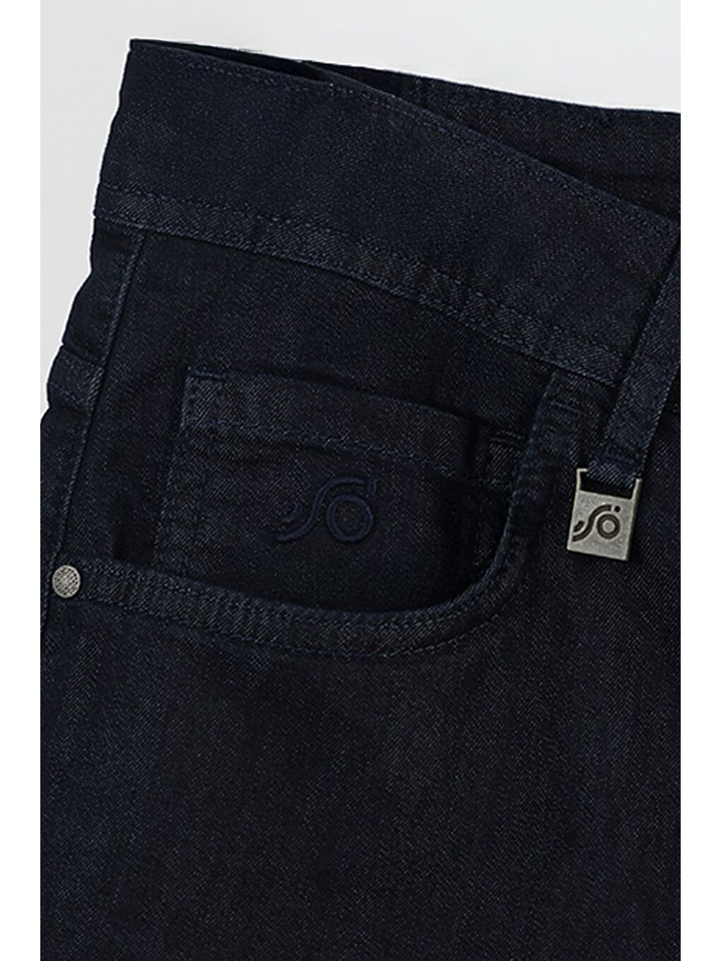 Erkek Lacivert Normal Kesim Regular Fit Beş Cep Normal Bel Denim Pantolon-4