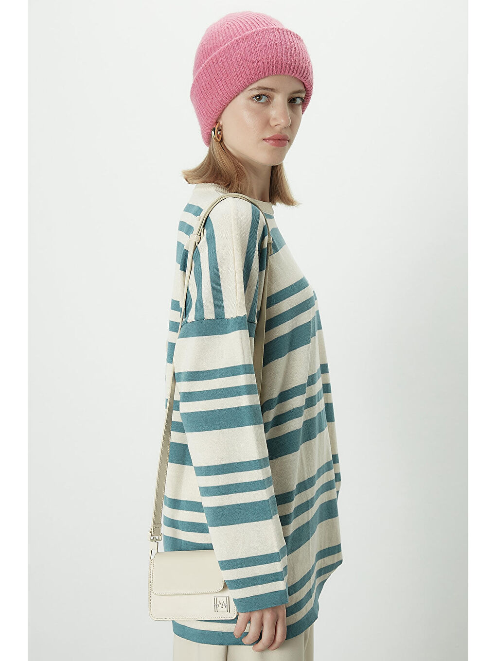 Roma Mini Çanta Bej-3