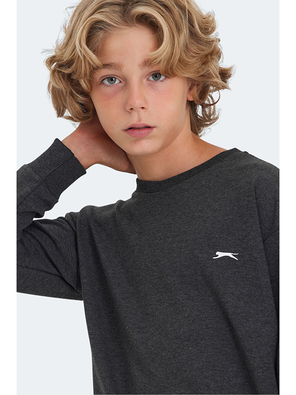 LUPPA IN Unisex Çocuk Koyu Gri Sweatshirt-5