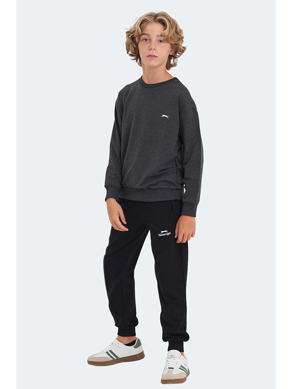 LUPPA IN Unisex Çocuk Koyu Gri Sweatshirt-6