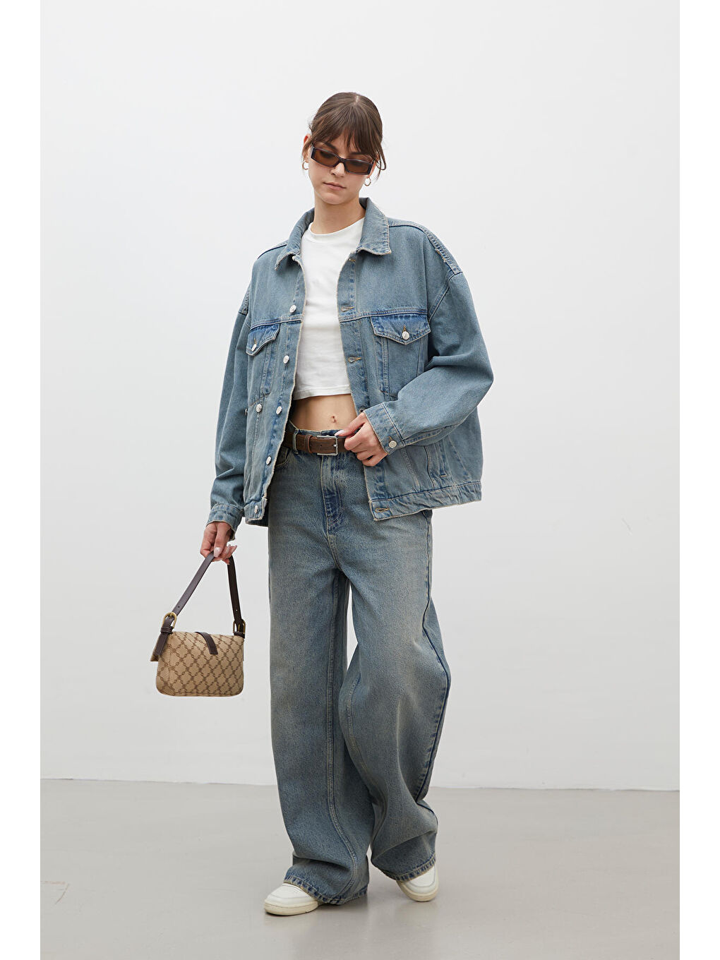 1975 Denim Ceket Koyu Mavi-2