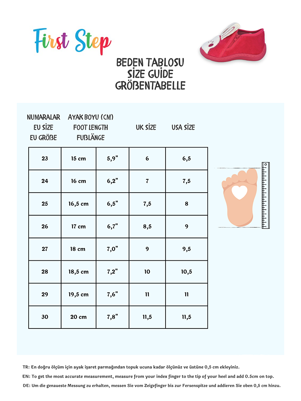 First Step Fuşya Tavşan Nakışlı Fuşya Kız Çocuk Fermuarlı Panduf-F-742 - 4