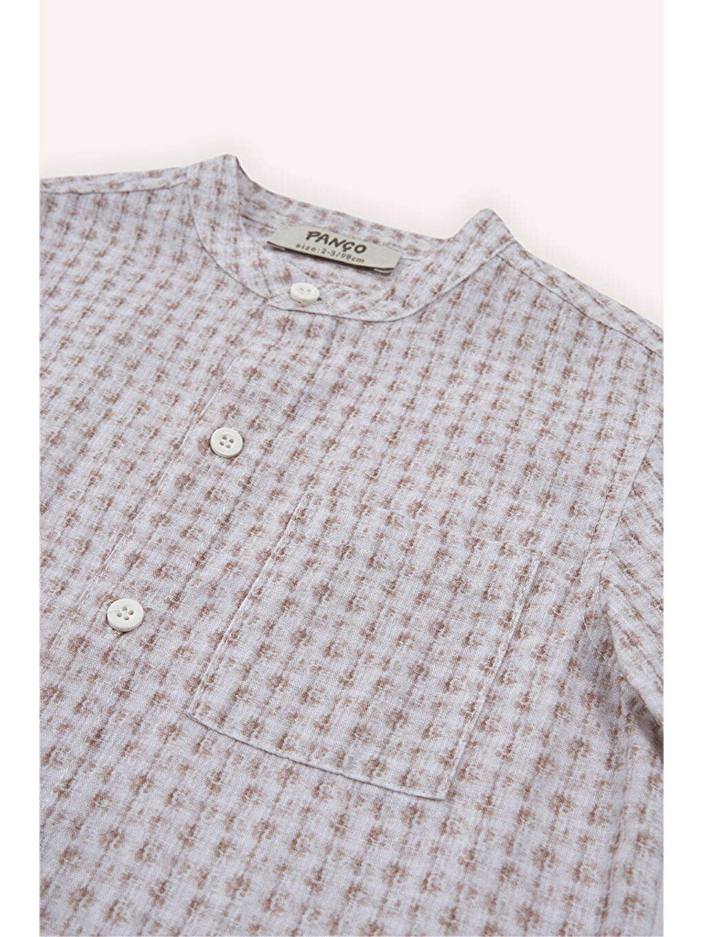 Kahverengi Erkek Bebek Hakim Yaka Kahve Gömlek-1