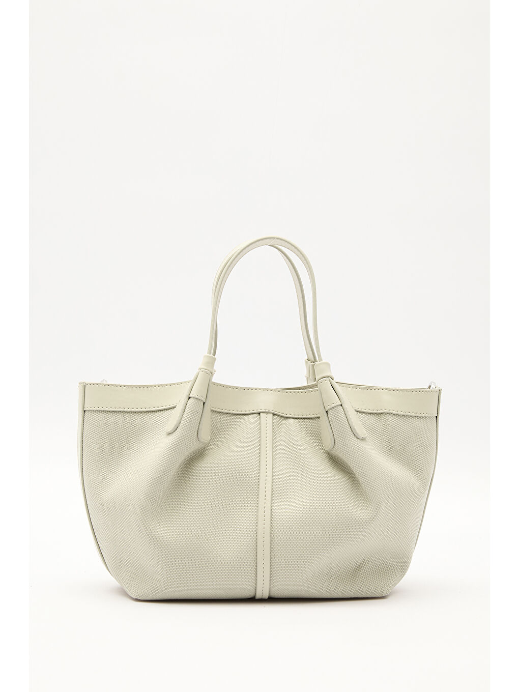 Yeşil Kanvas Dikiş Detaylı Mini Çanta Çağla-6