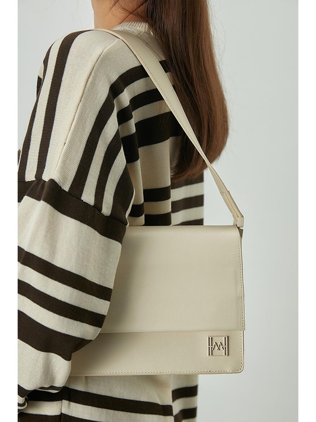 Paris Omuz Çantası Bej-1