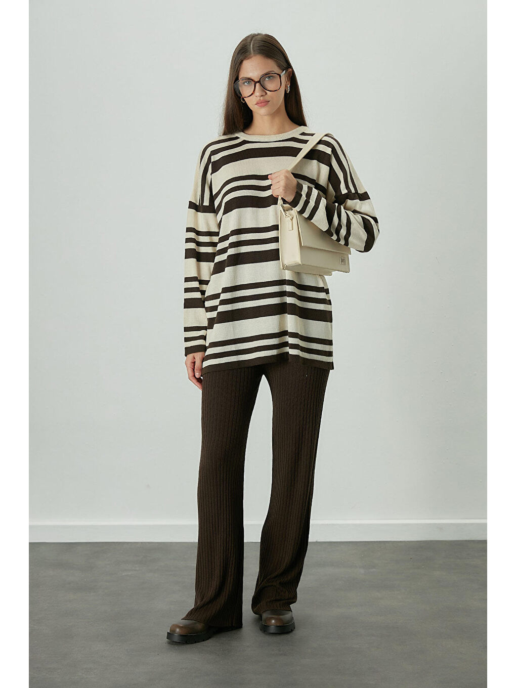 Paris Omuz Çantası Bej-2