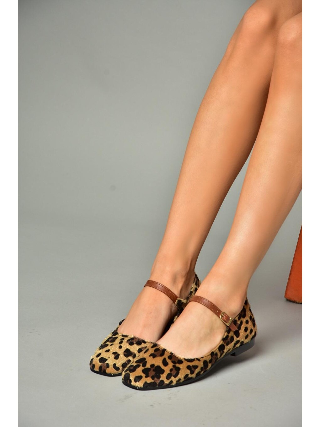 Kahverengi S7262525 Leopar Kadın Babet-3