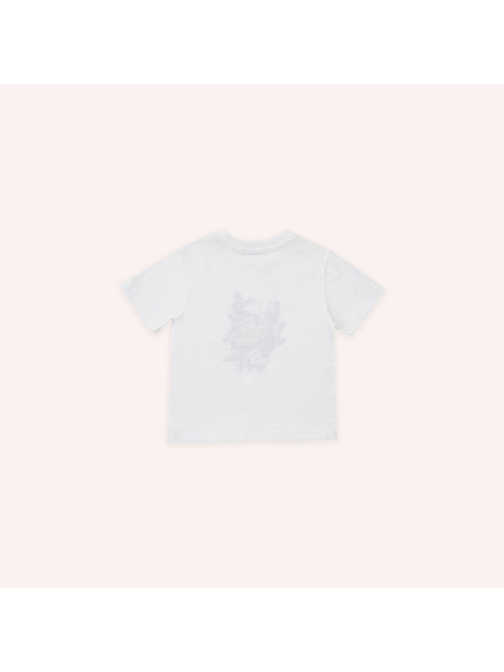 Erkek Bebek Beyaz Baskılı Tişört-1