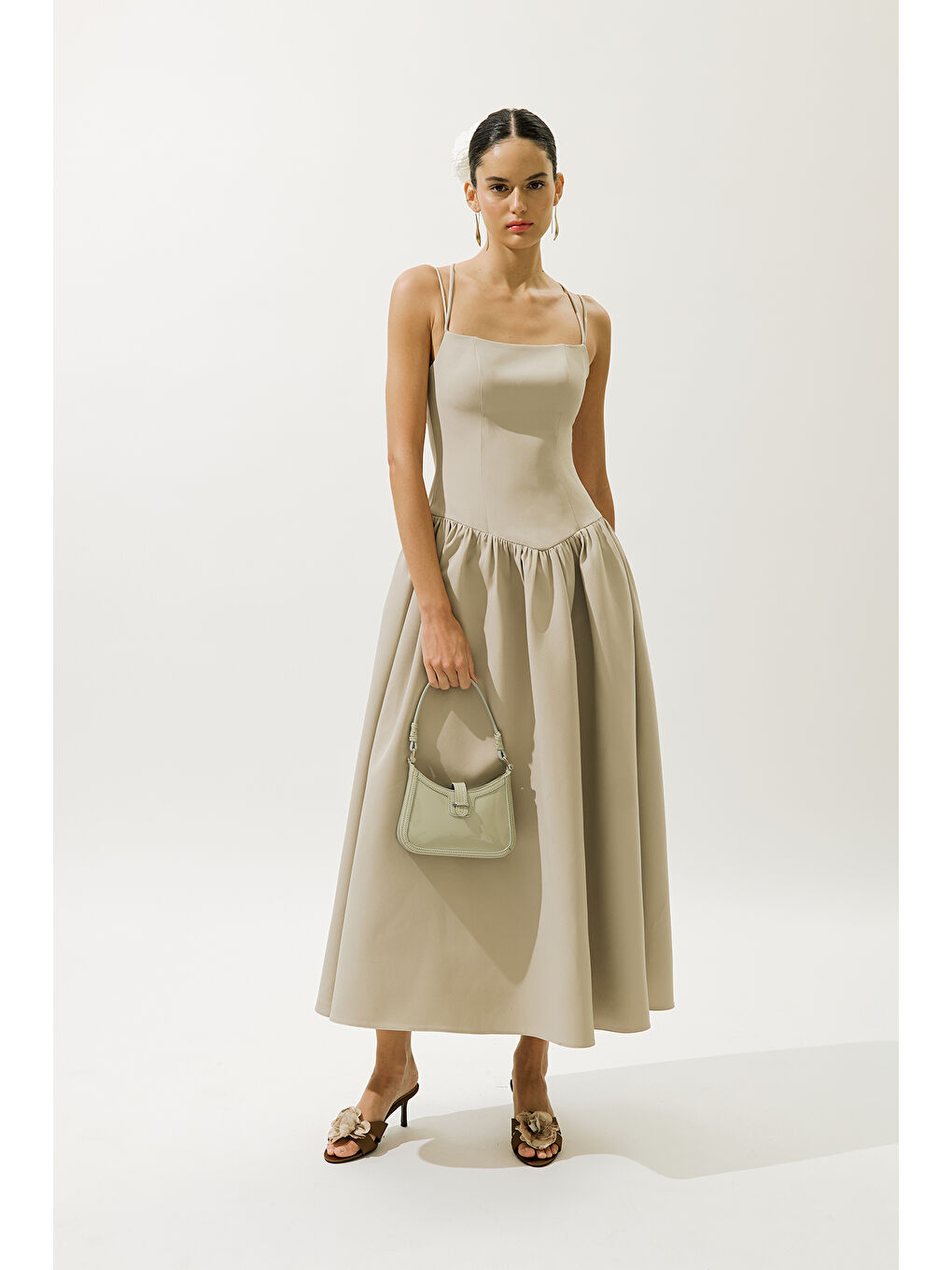 Yeşil Aprıl Abiye Elbise Çağla