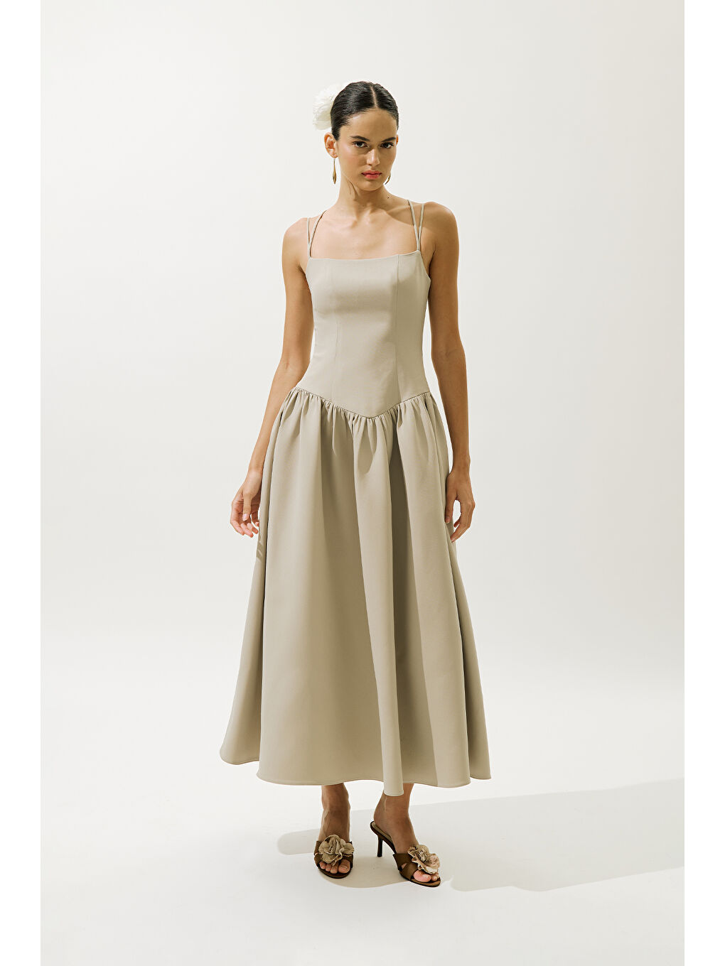 Yeşil Aprıl Abiye Elbise Çağla-1