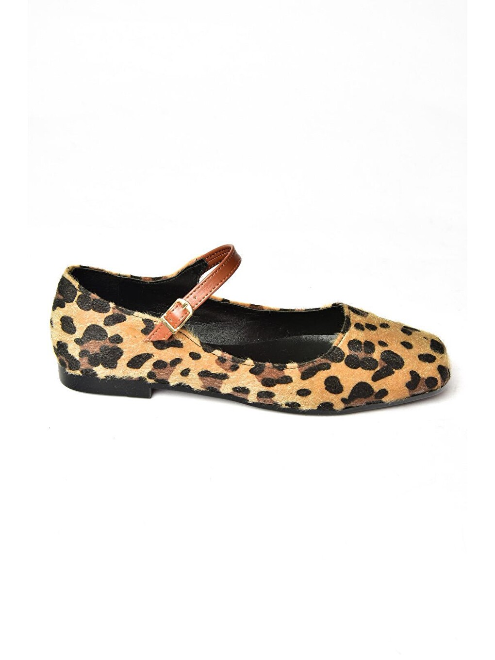 Kahverengi S7262525 Leopar Kadın Babet-1