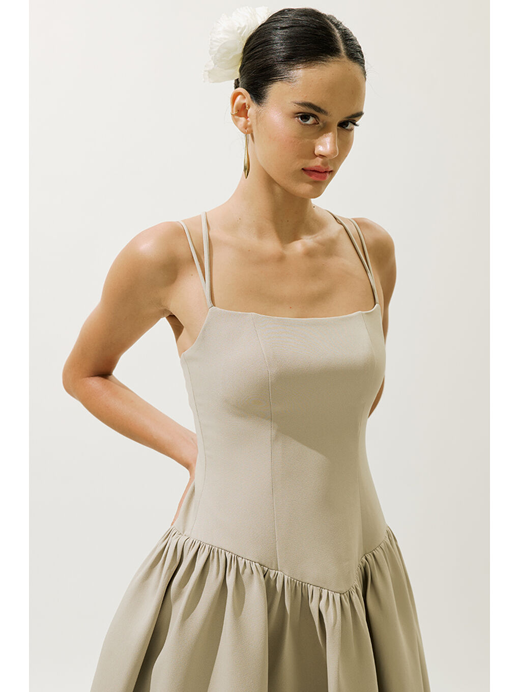 Yeşil Aprıl Abiye Elbise Çağla-2