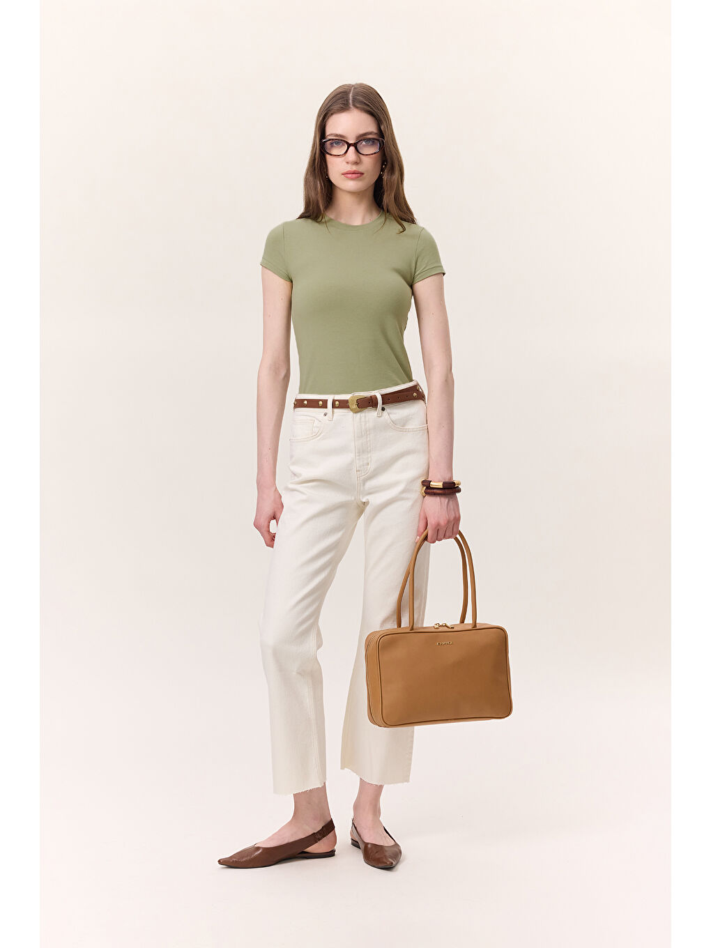 Kısa Kollu Elastanlı Body Çağla Yeşili-3