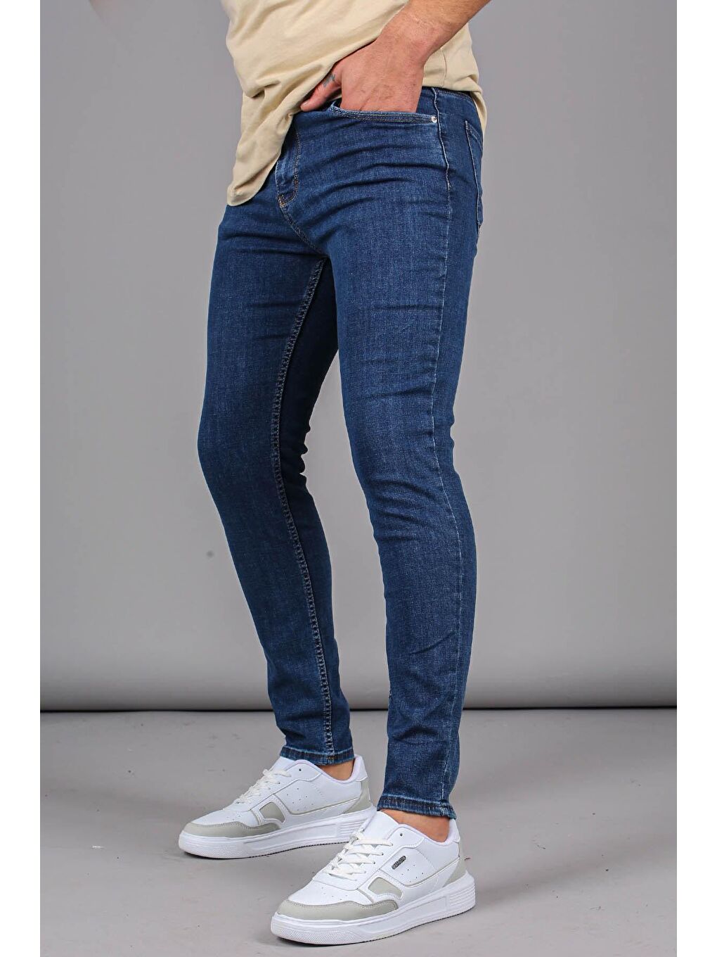 Madmext Mavi Full Elastanlı Skinny Fit Erkek Jean Pantolon 6326