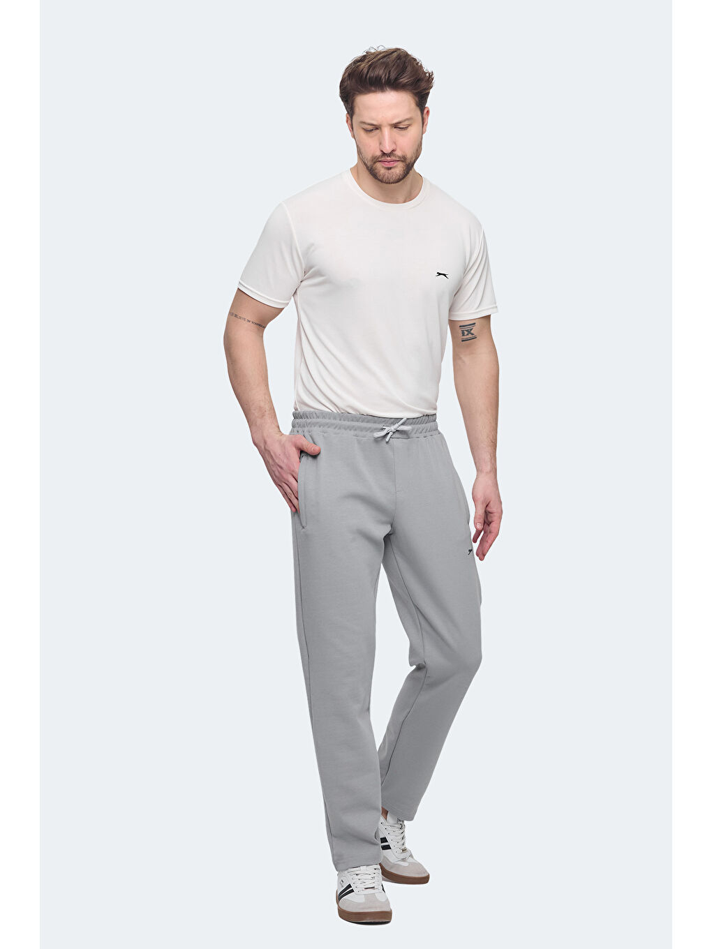 KOFFU IN Erkek Cepli Gri Eşofman Altı-6