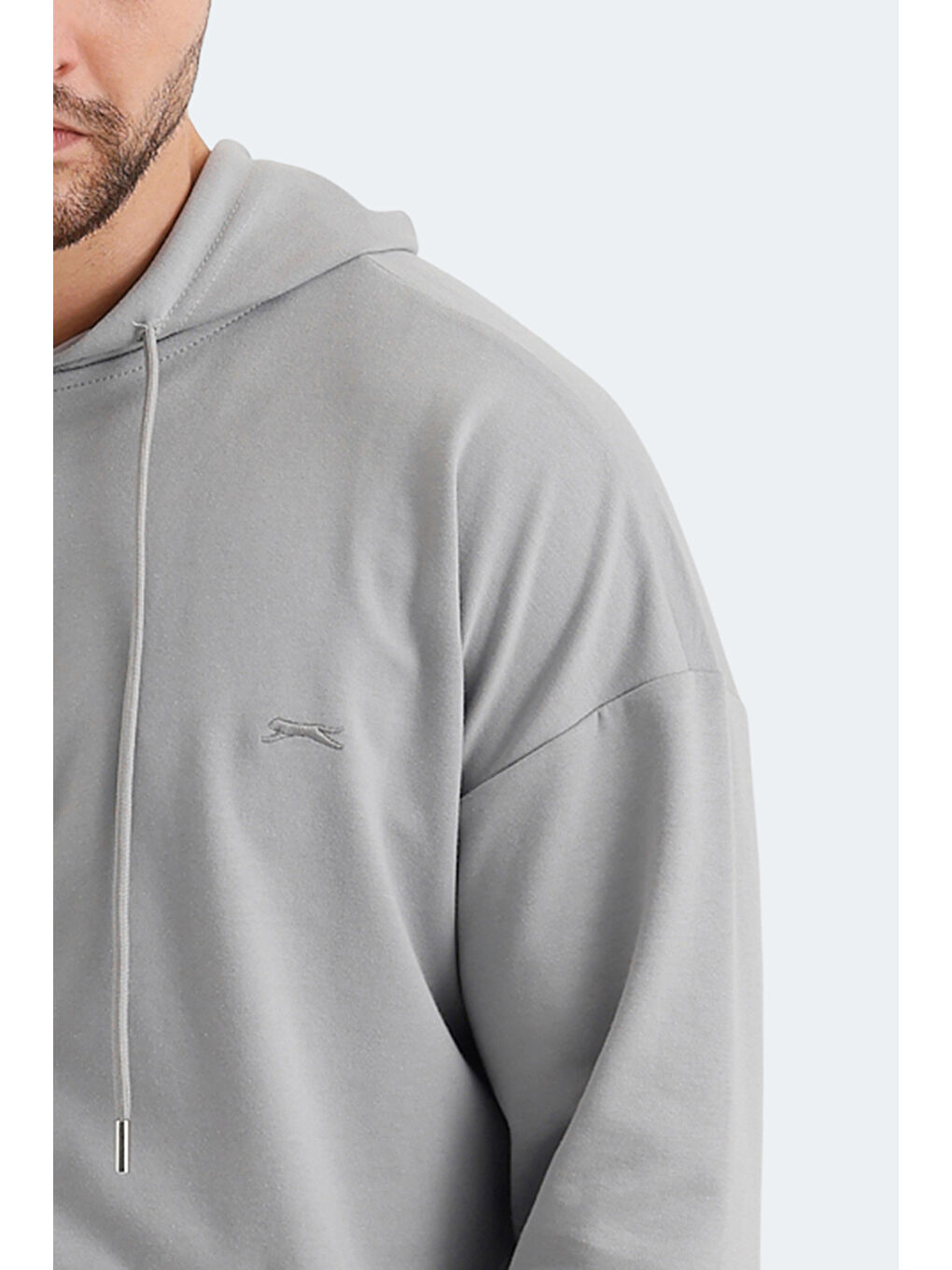 VALTER Erkek Fermuarlı Sweatshirt Gri-5