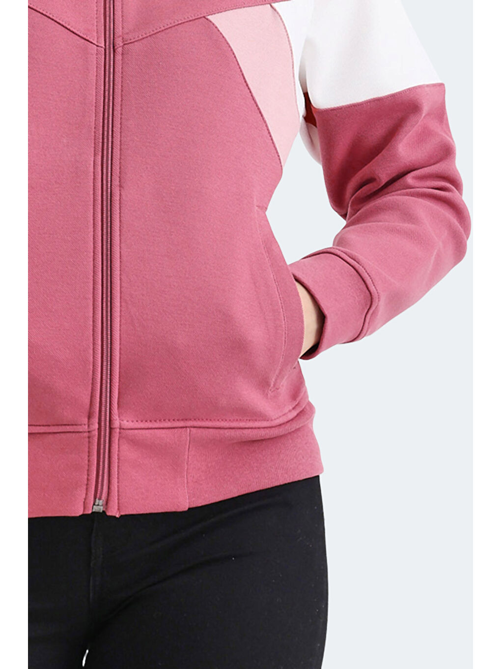 Pembe VICTORY Kadın Gül Sweatshirt-2