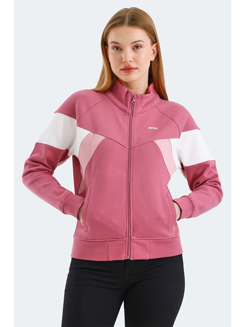 Pembe VICTORY Kadın Gül Sweatshirt-4