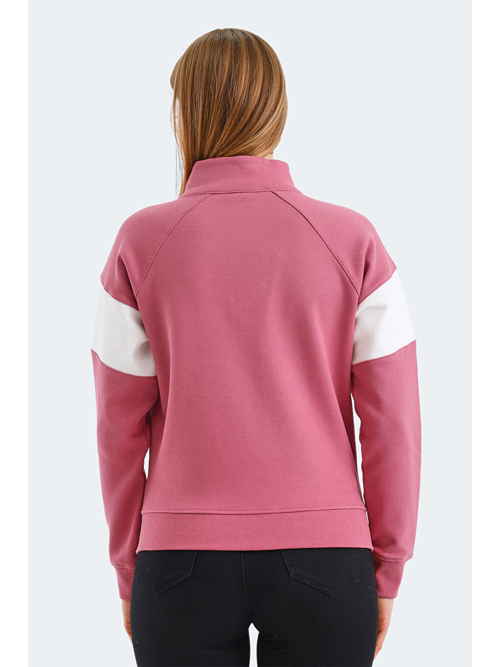 Pembe VICTORY Kadın Gül Sweatshirt-5