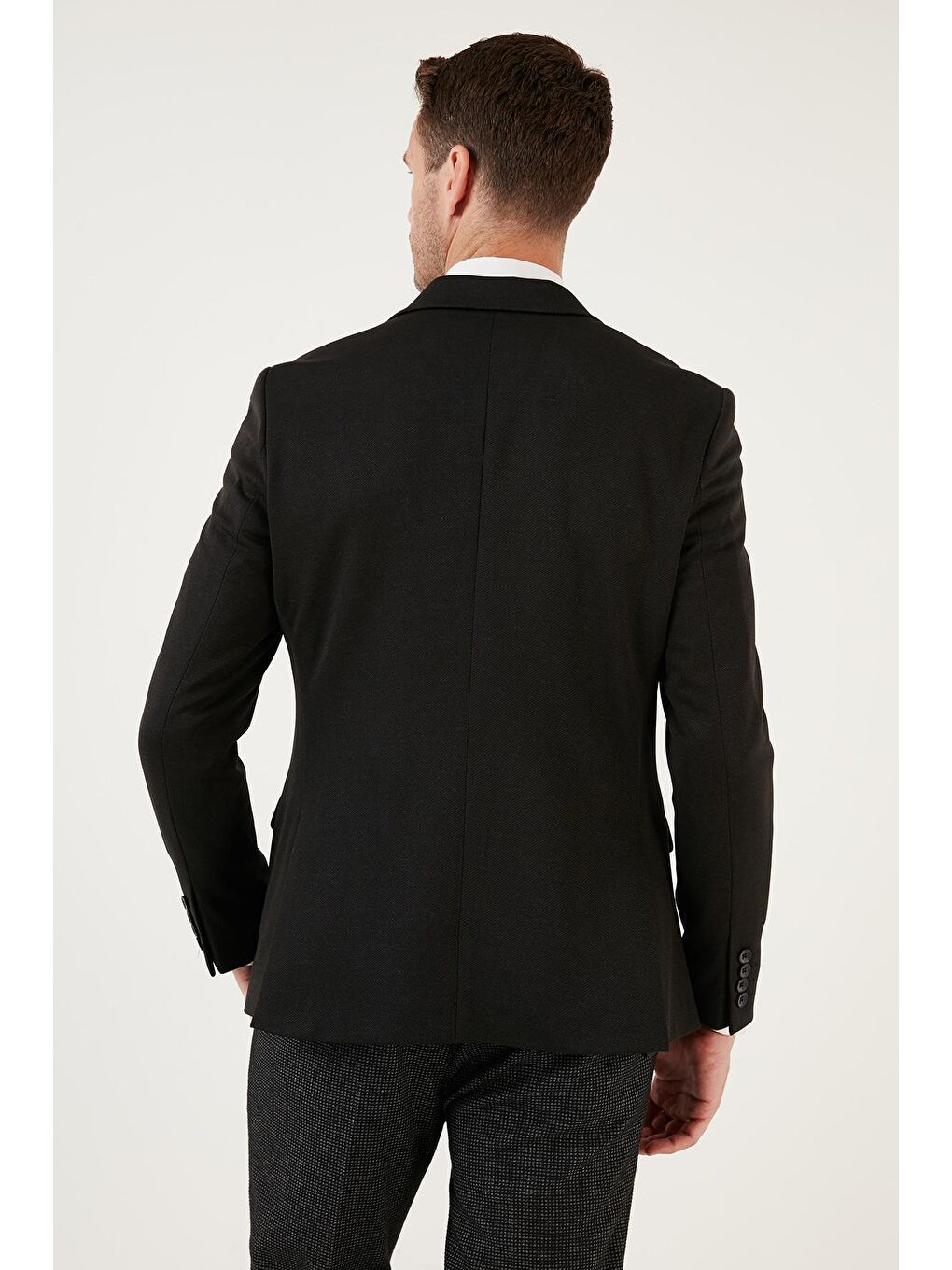 Buratti Antrasit 6 Drop Çift Yırtmaçlı Slim Fit Blazer Ceket 659003 - 4