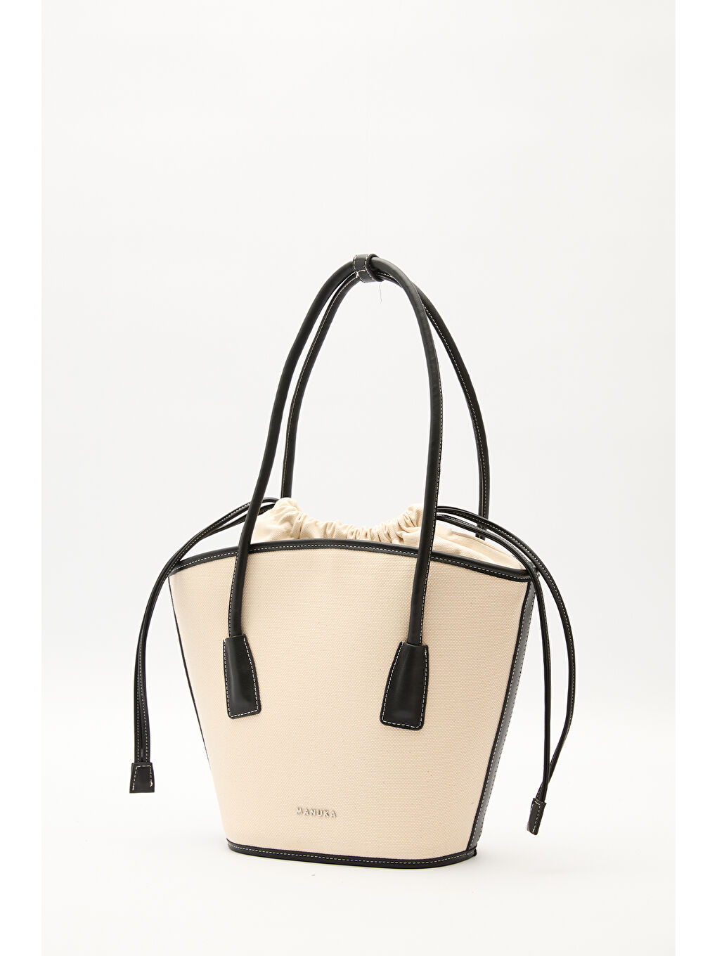 Kanvas Kova Çanta Bej-4