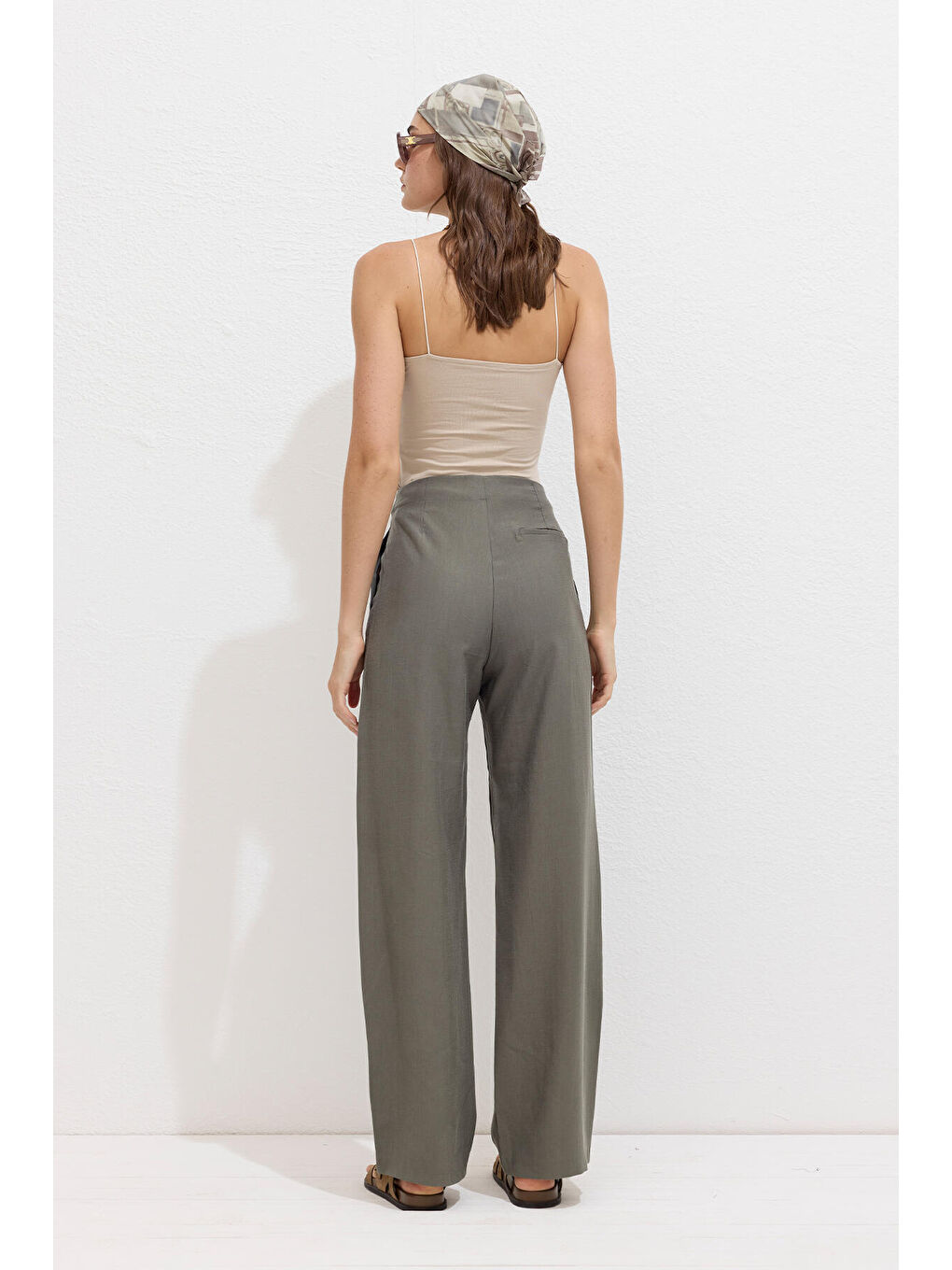 Premıum Kumaş Pantolon Haki-7