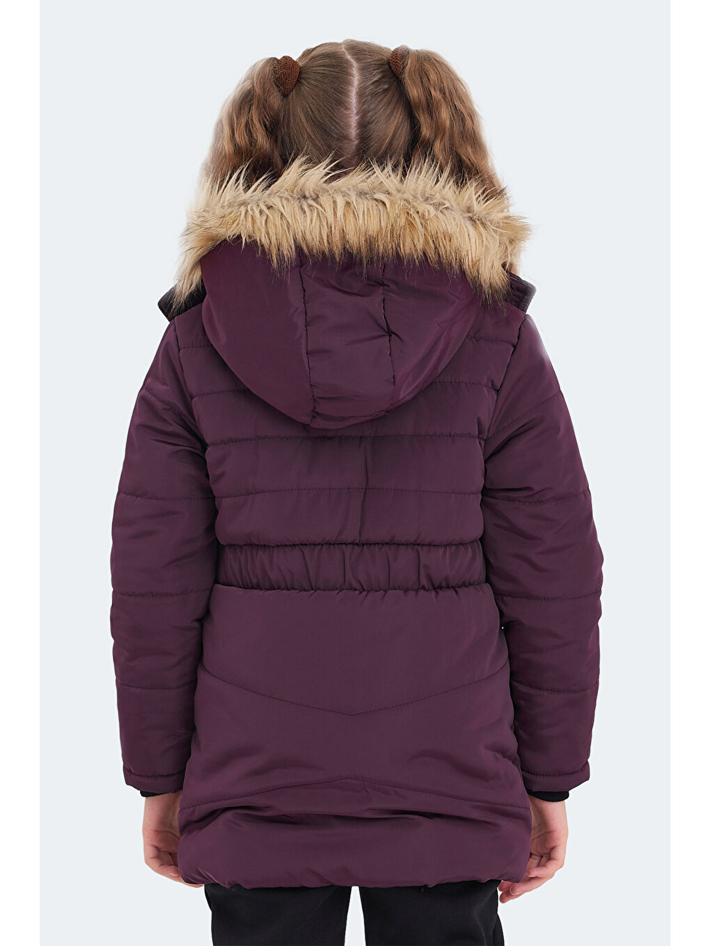 CANDY Kız Çocuk Kapüşonlu Mor Mont & Kaban-1