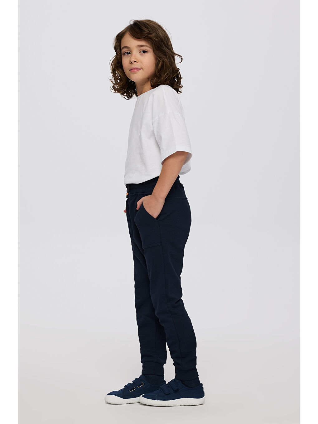 Erkek Çocuk Cepli Lacivert Eşofman Altı-1