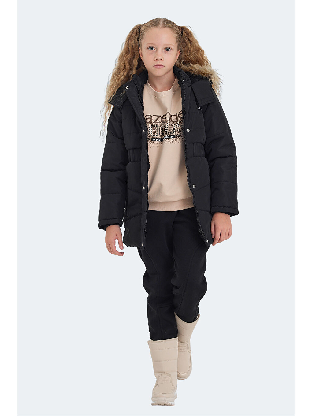 CANDY Kız Çocuk Mont &amp; Kaban Siyah-6