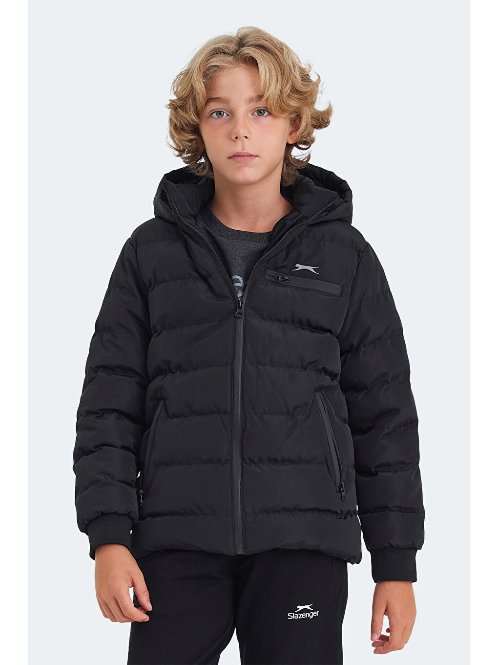 CAPTAIN Unisex Çocuk Şişme Mont  Siyah